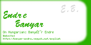 endre banyar business card